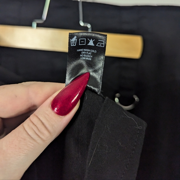 Lip Service Pencil Skirt with studs zip front black d rings 2XL XXL - Picture 6 of 8